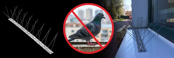 STOP PTAK - metalowe kolce na ptaki