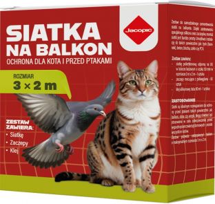ZESTAW SIATKA NA BALKON 3 m x 2 m